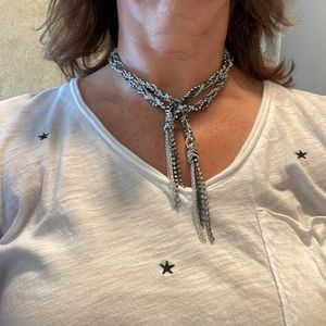 Stella & Dot Vintage long lariat style necklace, can be worn multiple ways